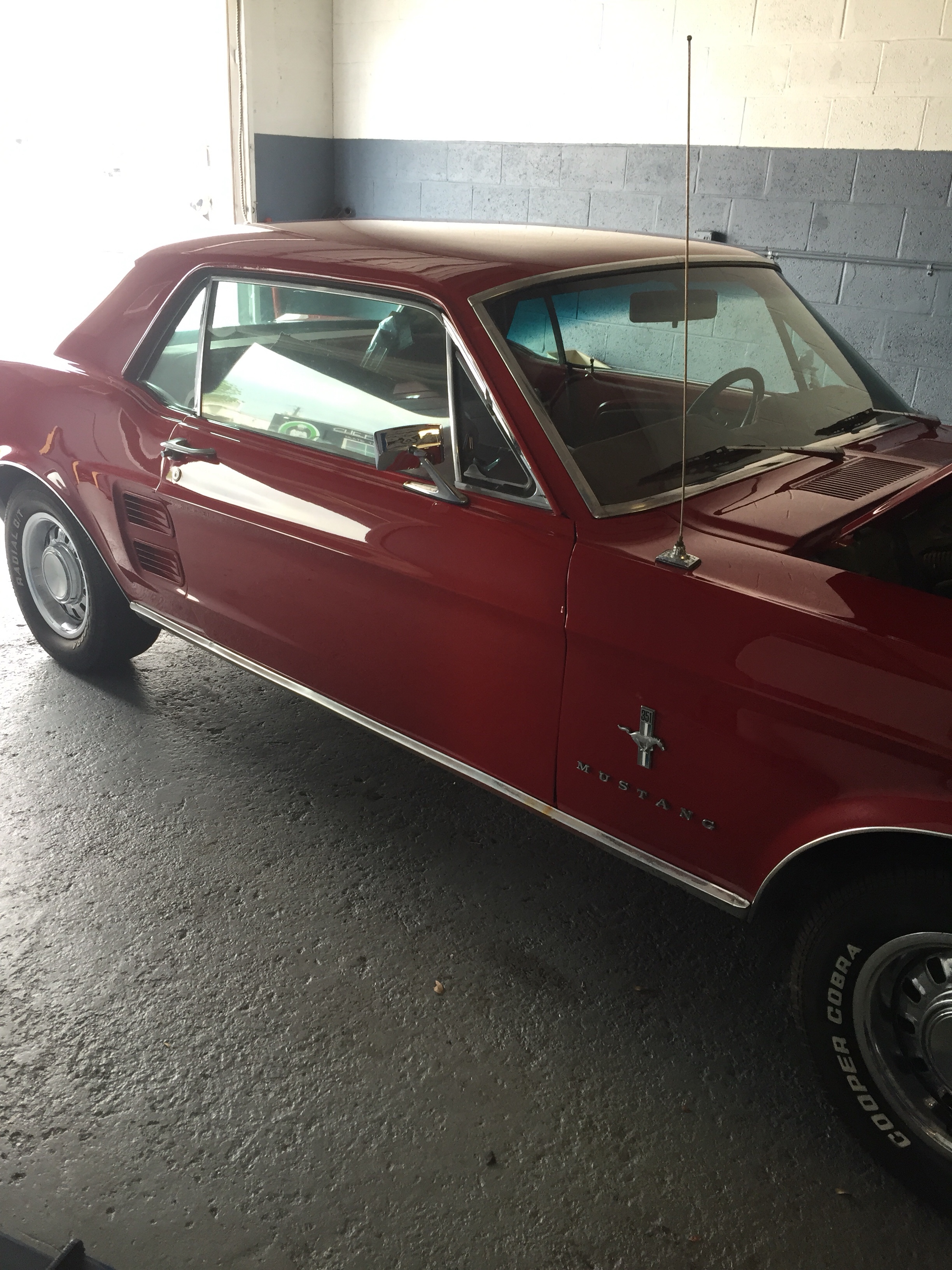 Putting the final touches on this 1968 Mustang restoration